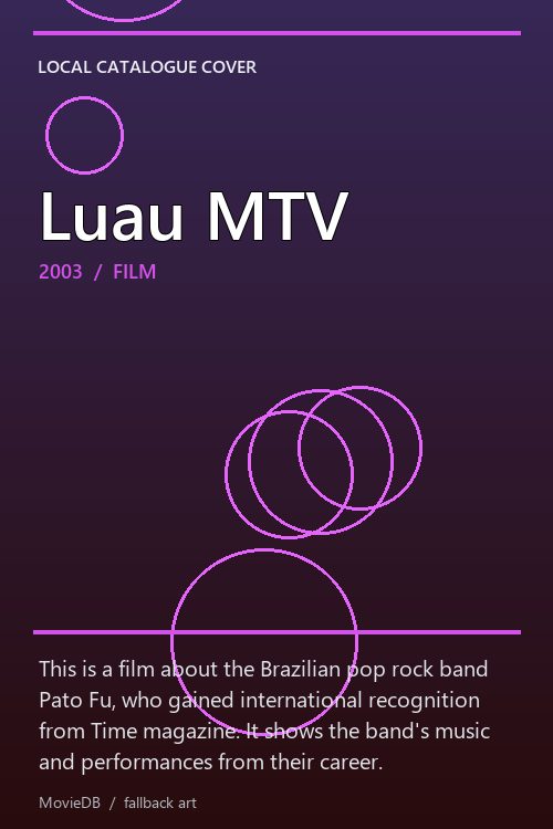 Luau MTV poster