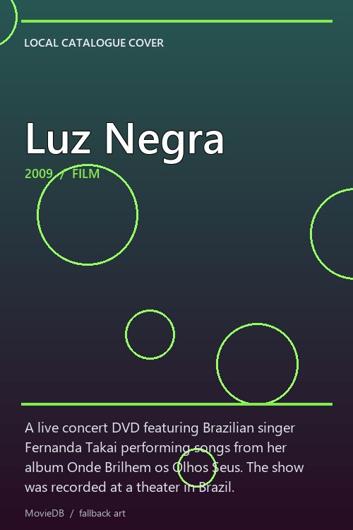 Luz Negra poster