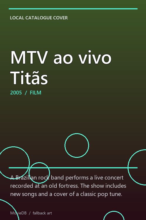 MTV ao vivo Titãs poster