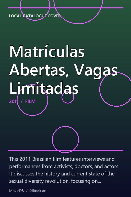 Matrículas Abertas, Vagas Limitadas poster