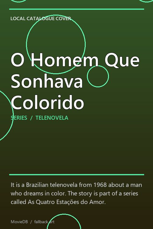 O Homem Que Sonhava Colorido poster