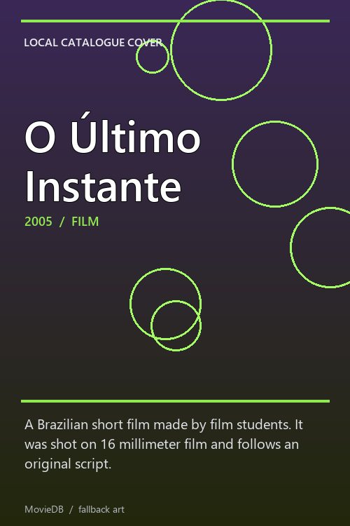 O Último Instante poster