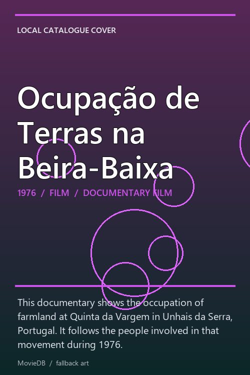 Ocupação de Terras na Beira-Baixa poster