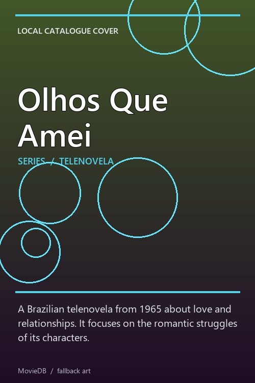 Olhos Que Amei poster