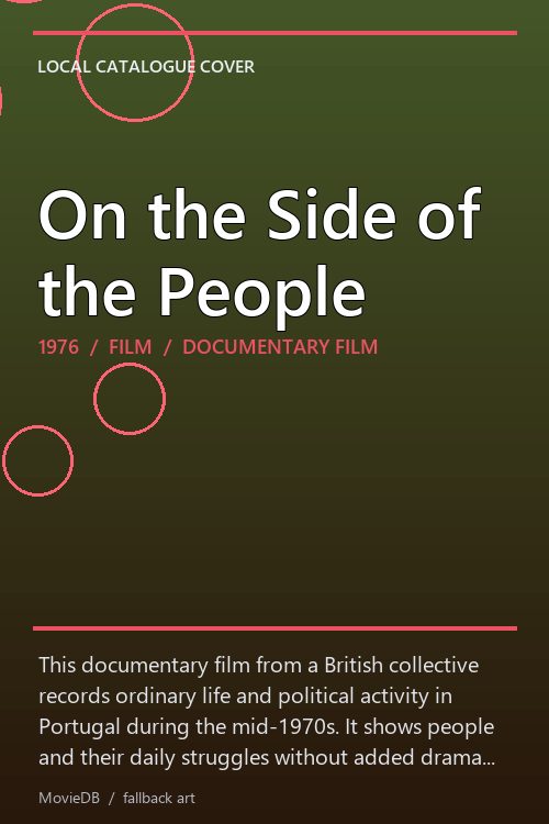 On the Side of the People poster