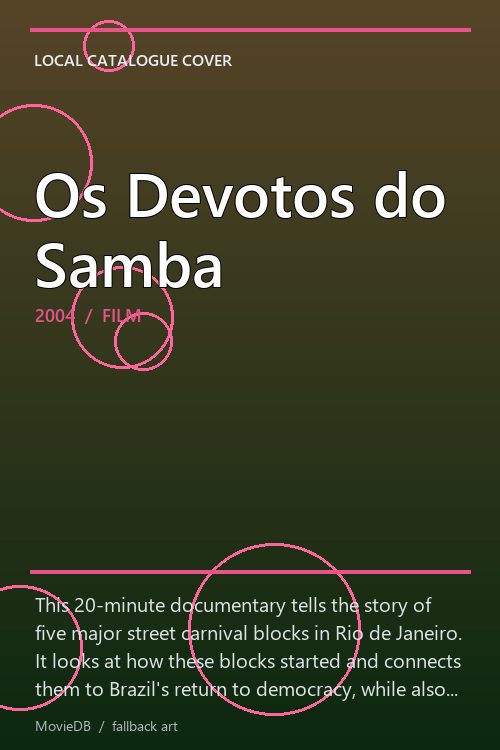 Os Devotos do Samba poster