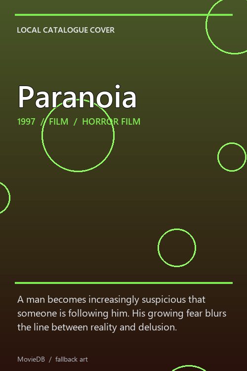 Paranoia poster
