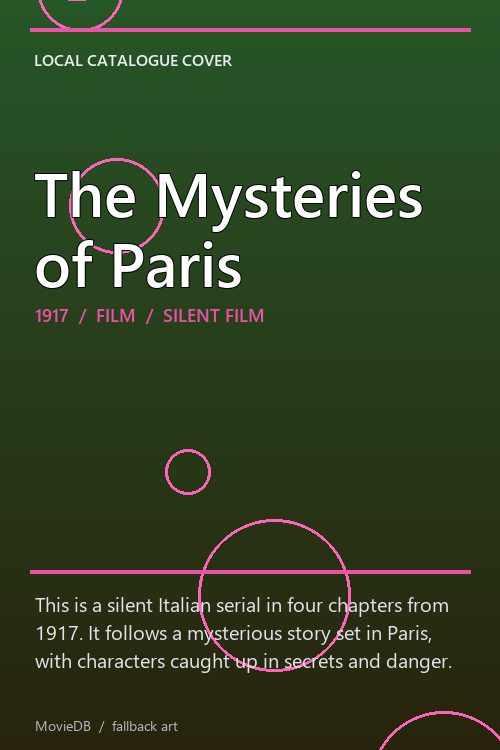 The Mysteries of Paris poster