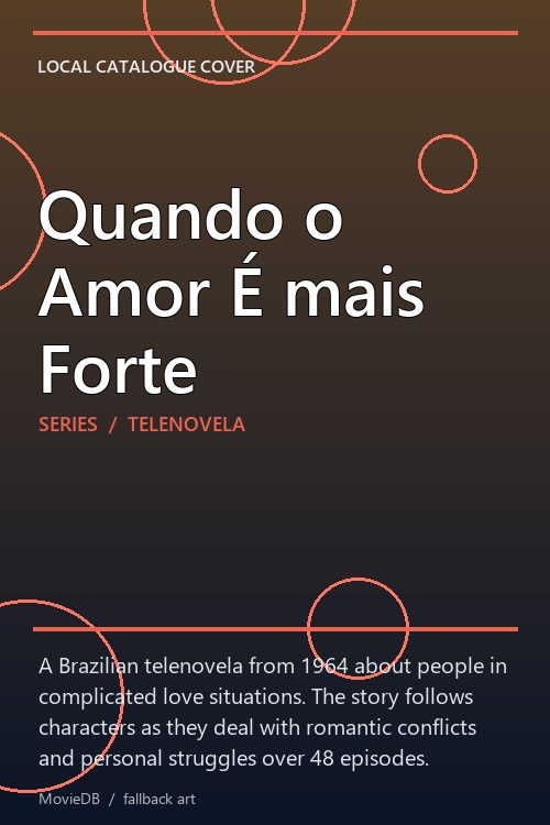 Quando o Amor É mais Forte poster