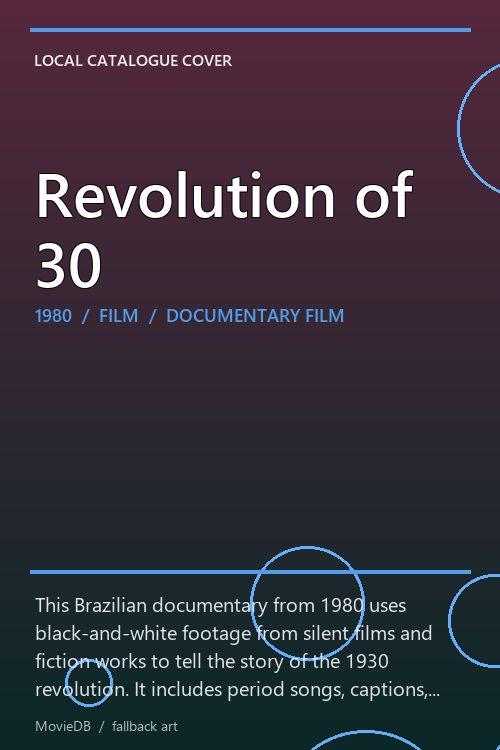 Revolution of 30 poster