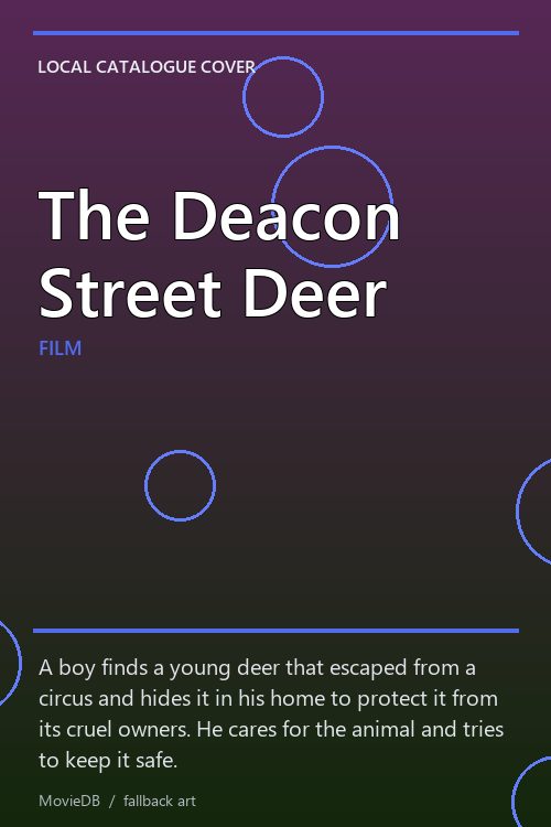 The Deacon Street Deer poster