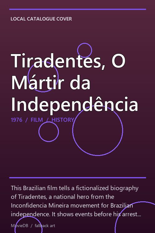 Tiradentes, O Mártir da Independência poster