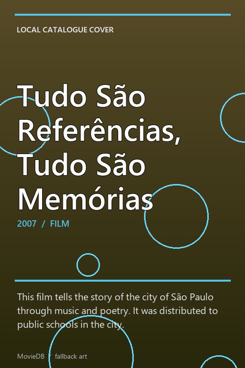 Tudo São Referências, Tudo São Memórias poster