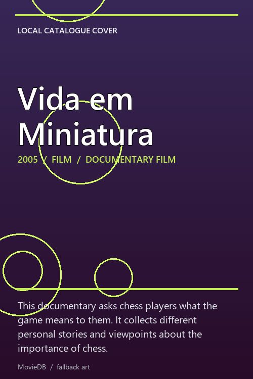 Vida em Miniatura poster