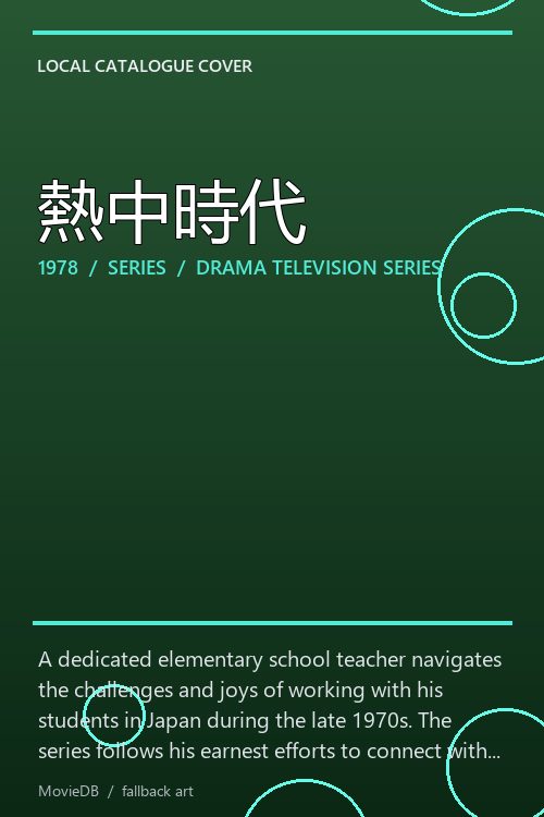 熱中時代 poster