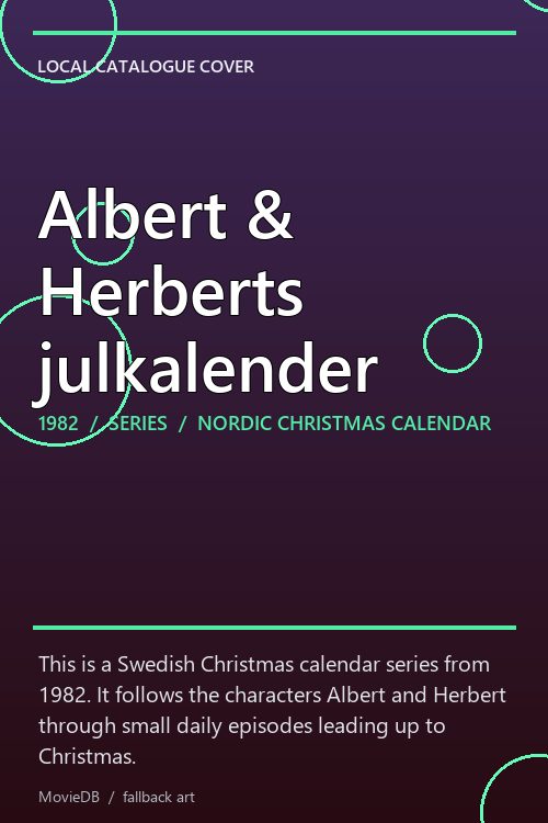 Albert & Herberts julkalender poster