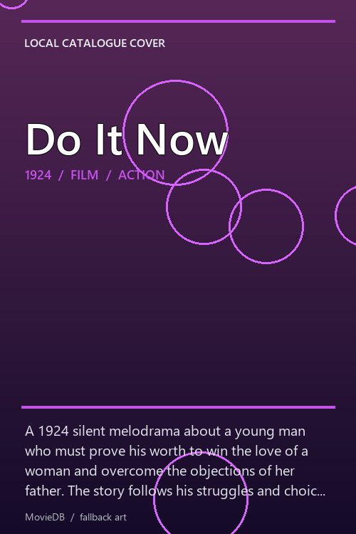 Do It Now poster