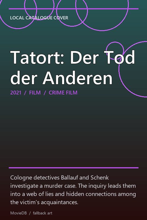 Tatort: Der Tod der Anderen poster
