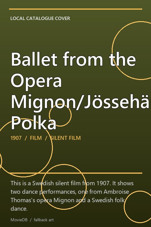 Ballet from the Opera Mignon/Jössehärads Polka poster