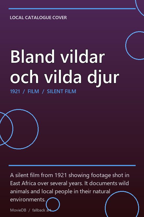 Bland vildar och vilda djur poster