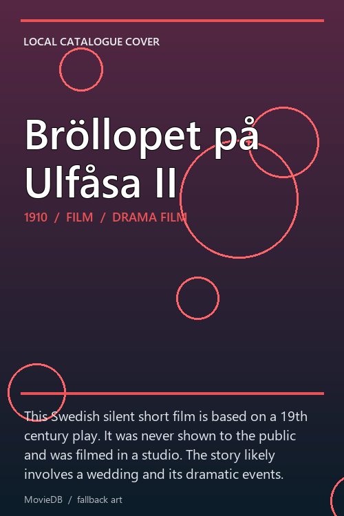 Bröllopet på Ulfåsa II poster