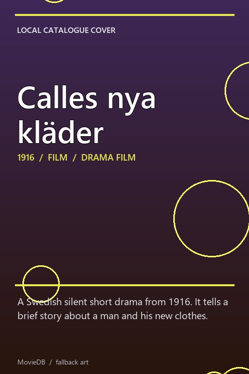 Calles nya kläder poster