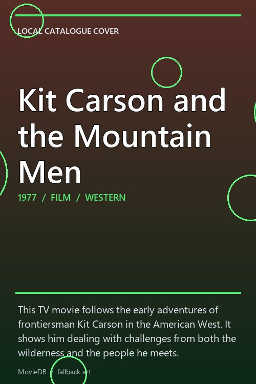 Kit Carson and the Mountain Men poster