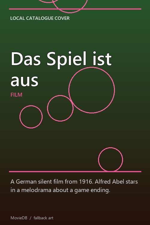Das Spiel ist aus poster