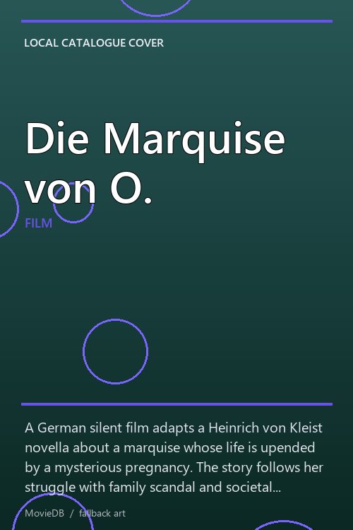 Die Marquise von O. poster