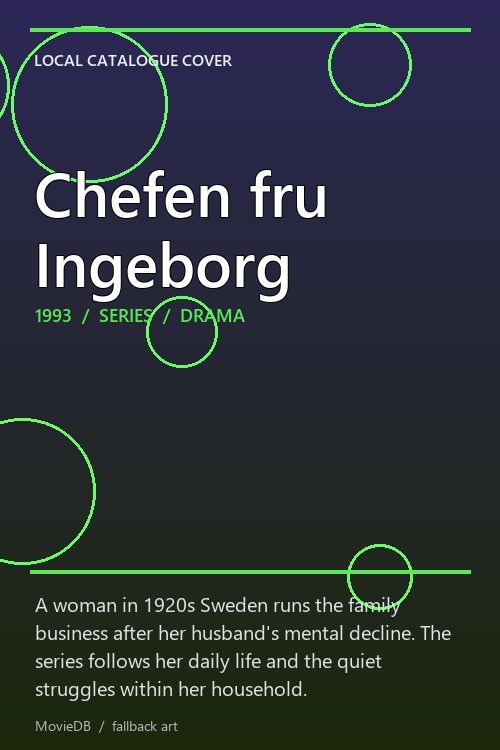 Chefen fru Ingeborg poster