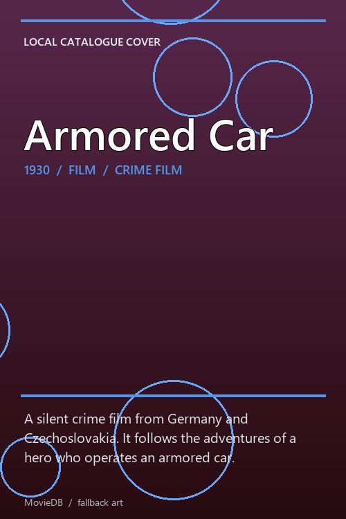 Armored Car poster
