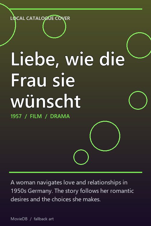 Liebe, wie die Frau sie wünscht poster