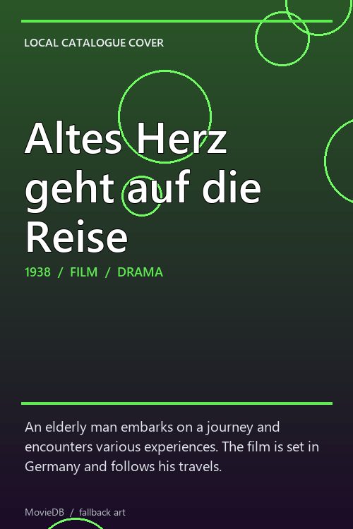 Altes Herz geht auf die Reise poster