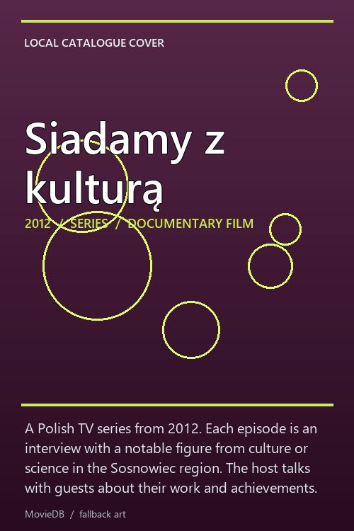 Siadamy z kulturą poster