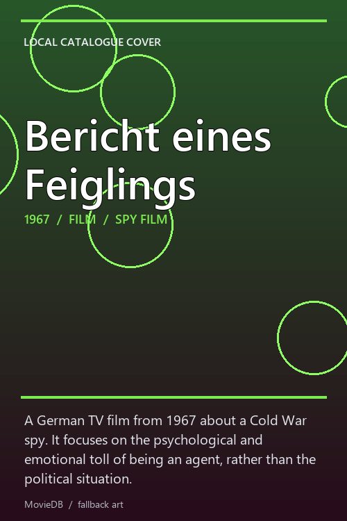 Bericht eines Feiglings poster