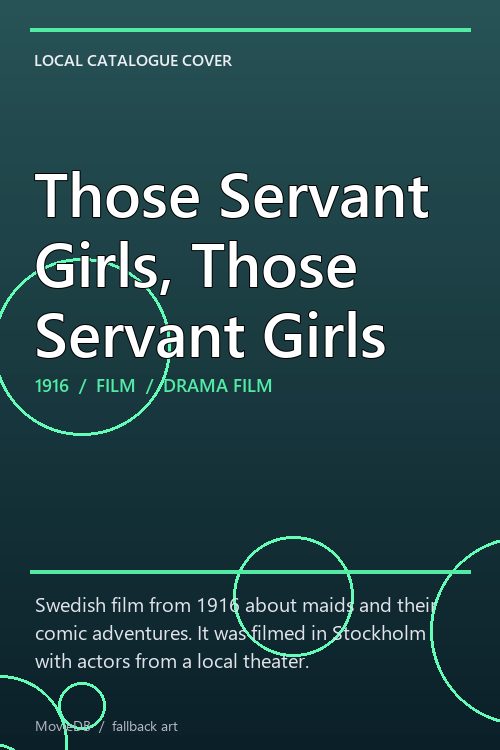 Those Servant Girls, Those Servant Girls poster