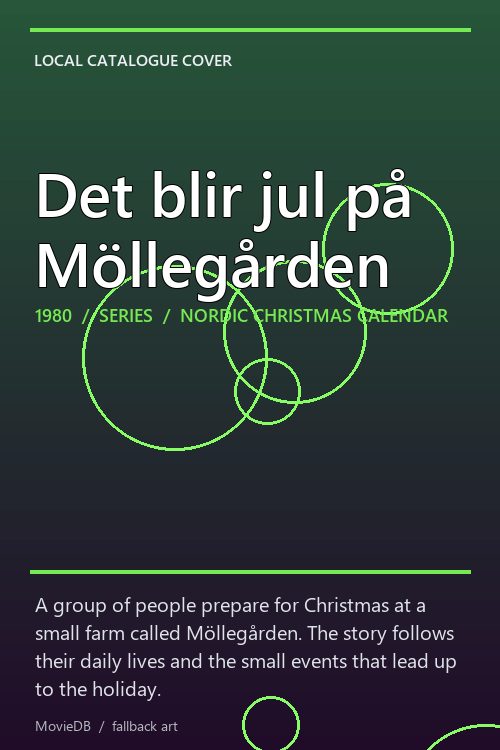 Det blir jul på Möllegården poster
