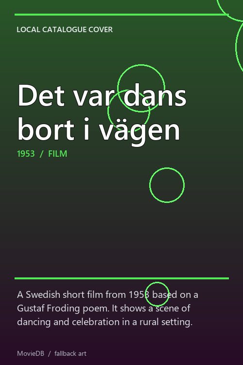 Det var dans bort i vägen poster