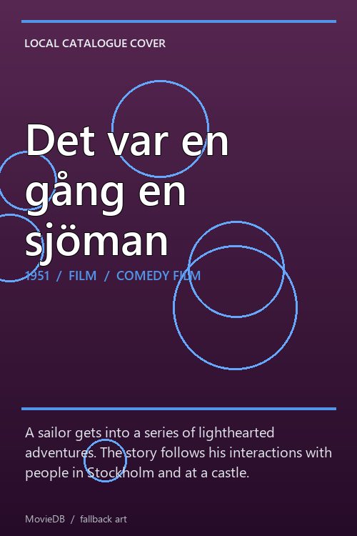 Det var en gång en sjöman poster