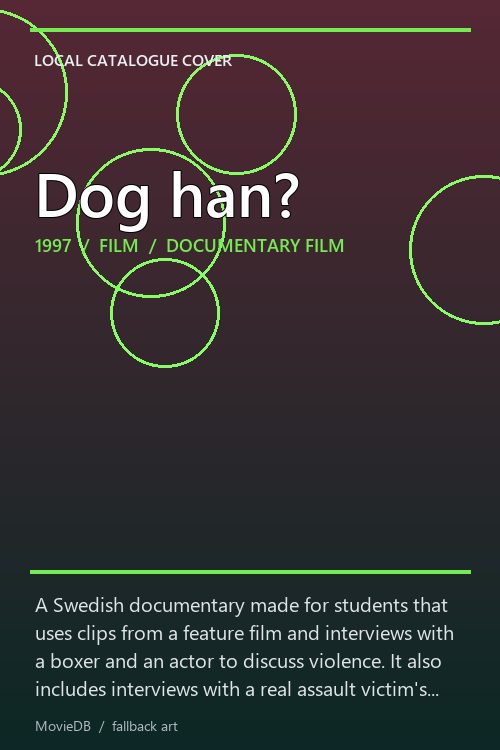 Dog han? poster