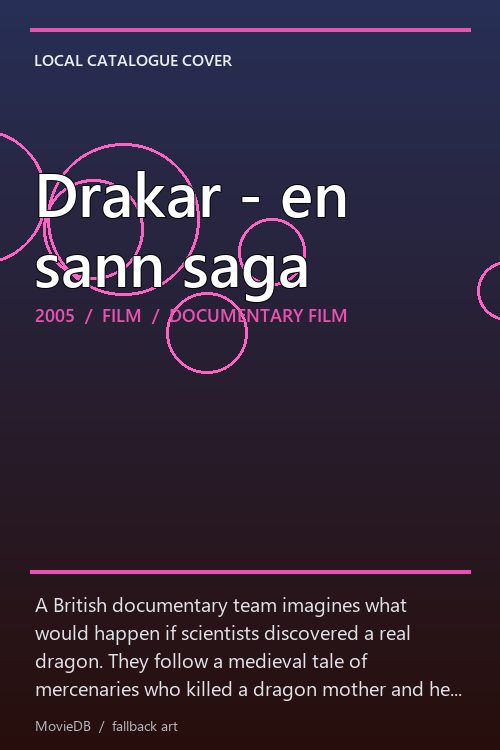 Drakar - en sann saga poster