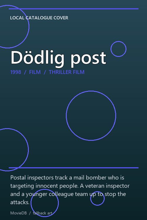Dödlig post poster