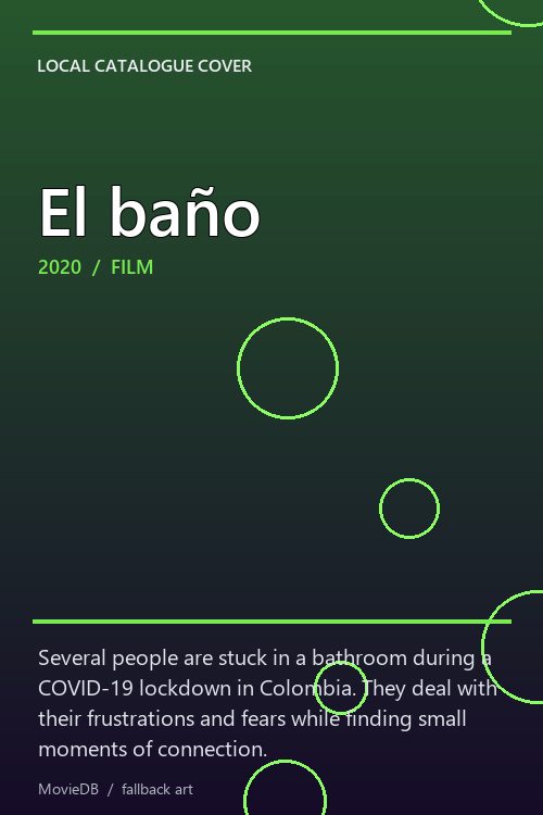 El baño poster