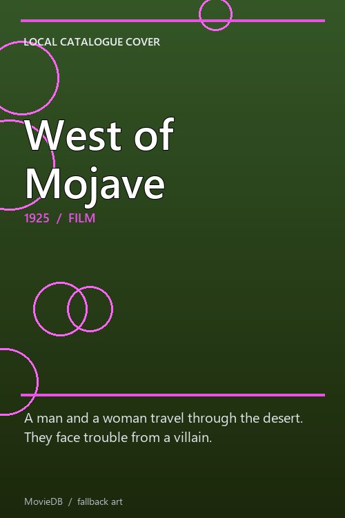 West of Mojave poster