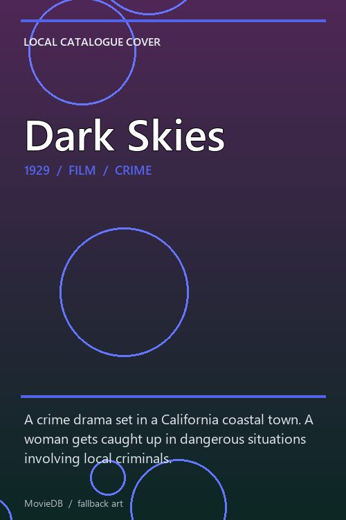Dark Skies poster