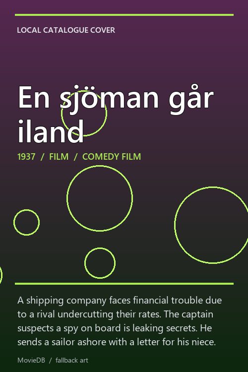 En sjöman går iland poster