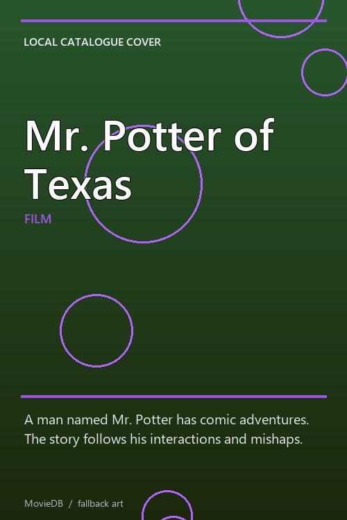 Mr. Potter of Texas poster