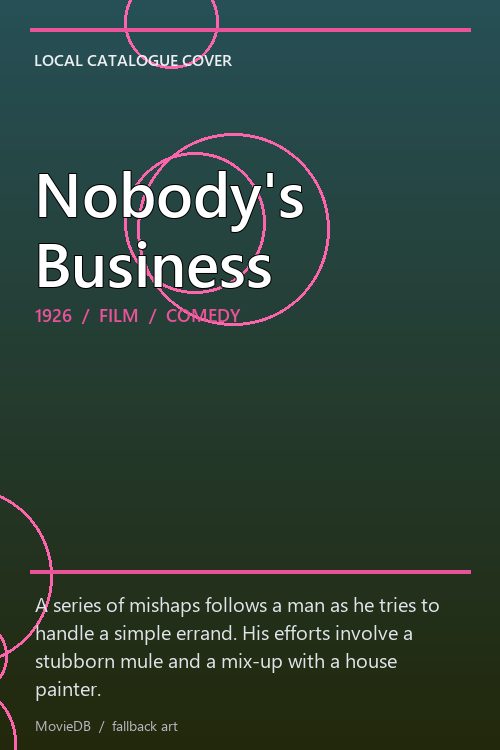 Nobody's Business poster