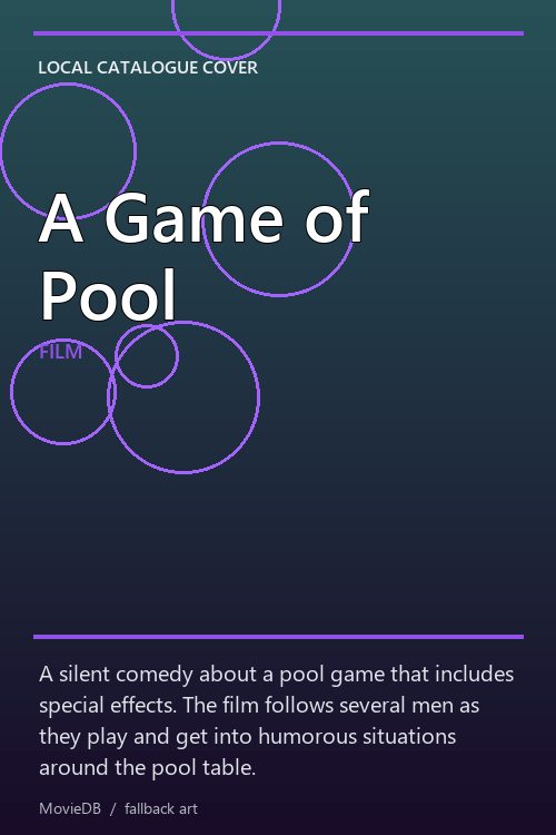 A Game of Pool poster