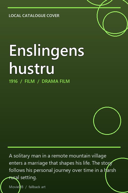 Enslingens hustru poster